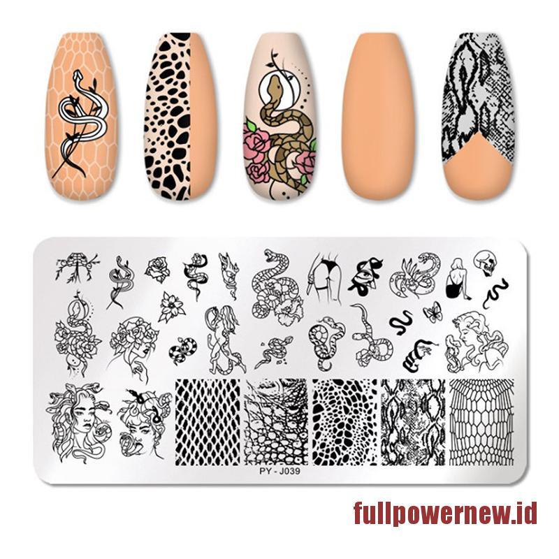 【COD】Wave French Line Nail Art Stamping Plates Stainless Steel Printing