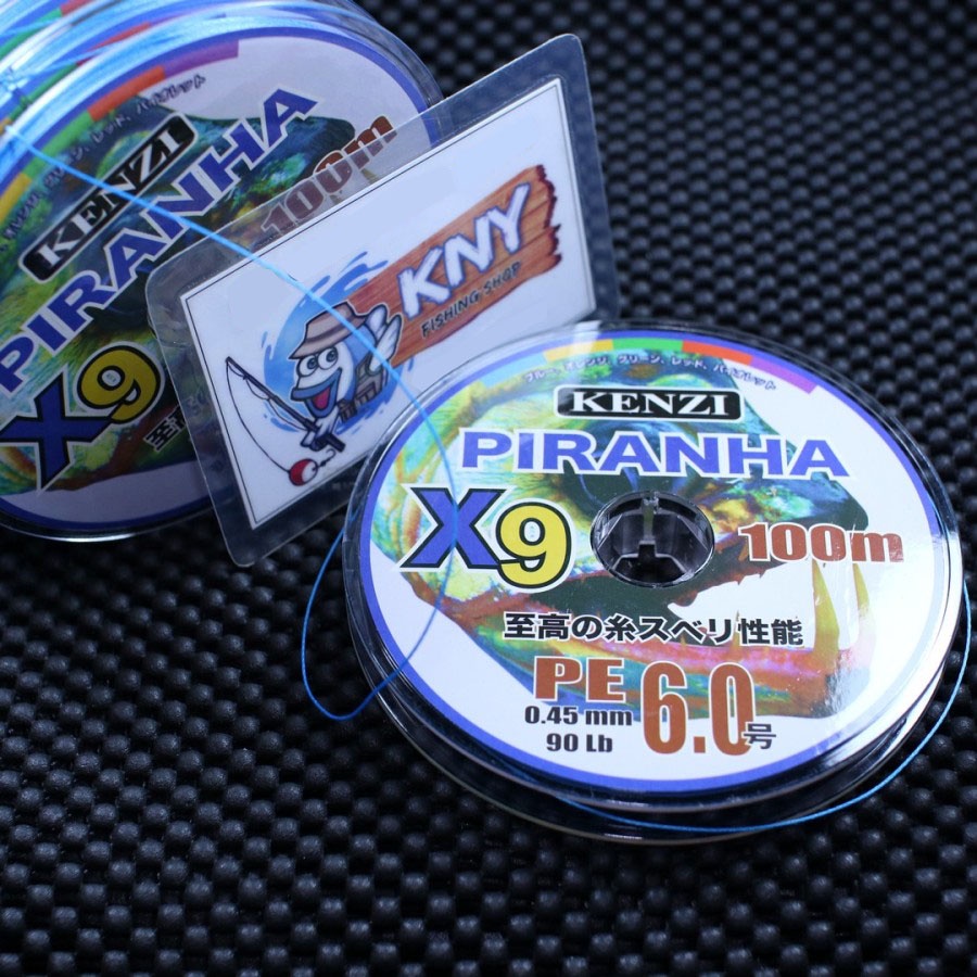 Senar Benang Pancing PE Kenzi Piranha X9 PE 6.0 kenur mancing laut