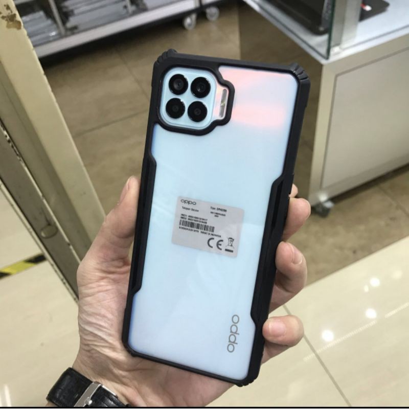 Softcase Clear Armor Bumper Transparan Oppo Reno 4F F17 Pro New