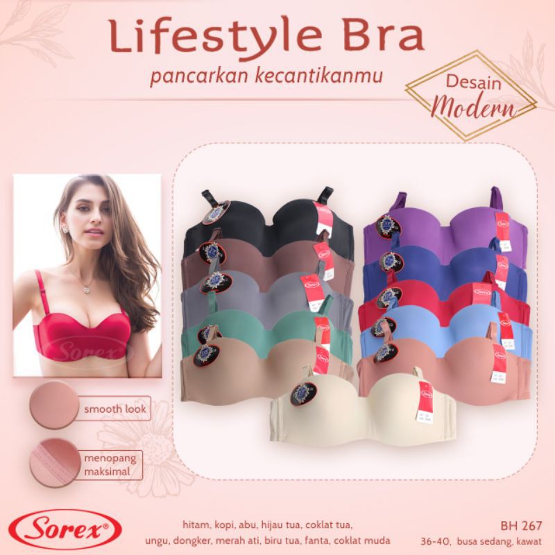 Grosir Bra sorex 267 seamless bra kawat busa