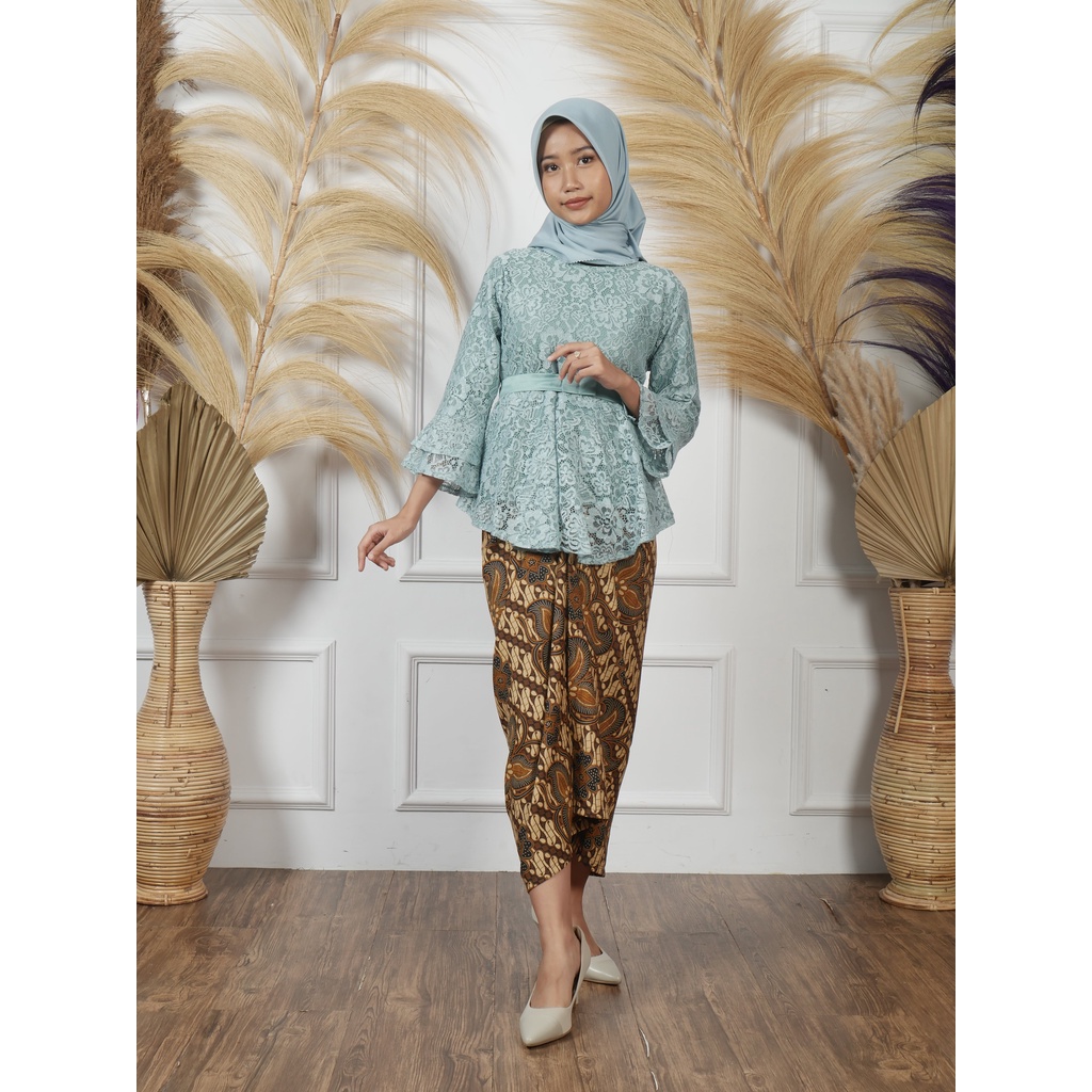 Atasan Kebaya Brokat / brukat Rinjani / kebaya lamaran / kebaya wisuda / kebaya modern PART 1-Wardah atasan saja