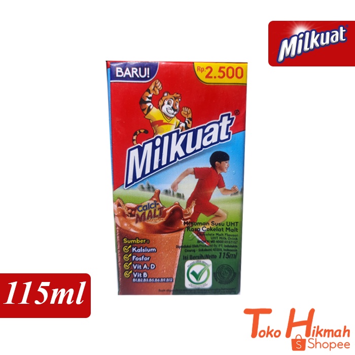 Milkuat Malt / Milkuat UHT Coklat / Milkuat Kotak 115 Ml