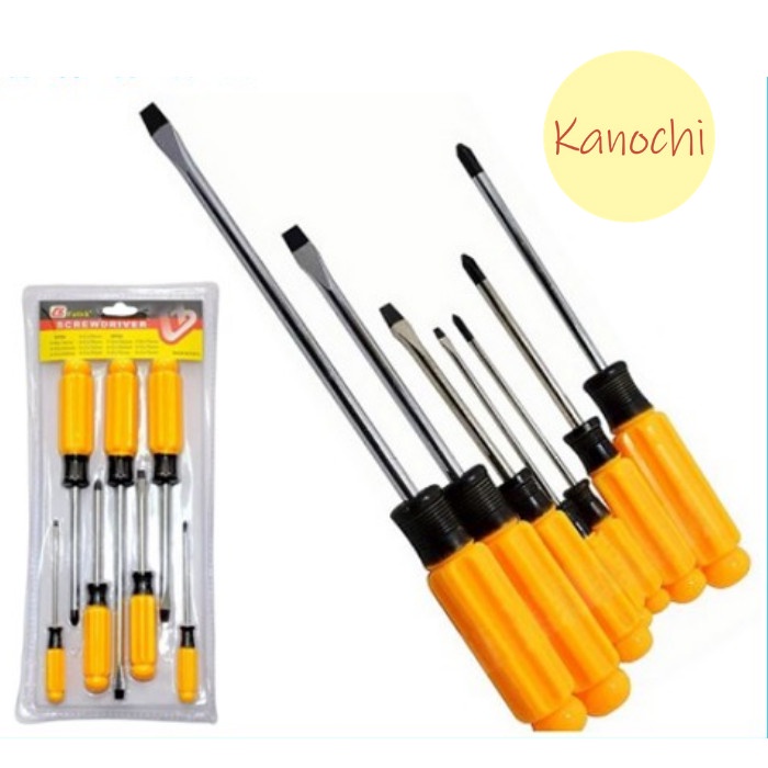 Obeng Set 7 Pcs Kepala Magnet Fatick Screwdriver Tools Set