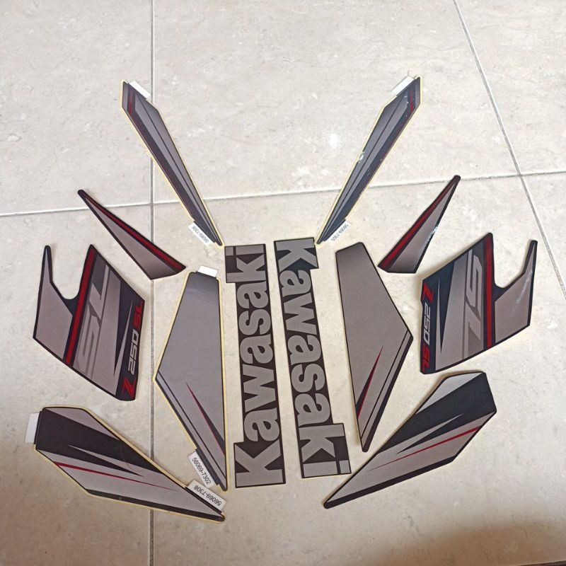 striping stiker les body Kawasaki ninja z 250 SL 2014 mono bahan original