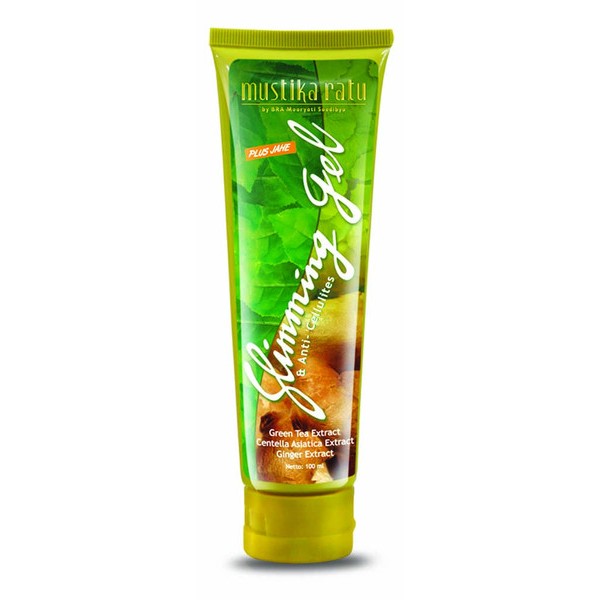 Mustika Ratu Slimming Gel Plus Jahe Green tea 100 mL Krim Pelangsing Slim Sliming