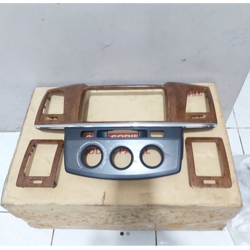 frame Wood dasboard Hilux knop putaran AC original Toyota