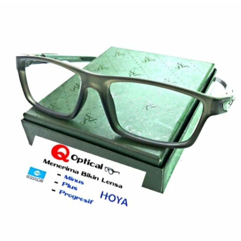 Kacamata Frame Minus Pria Model Sporty OX2013- C2 S54 Grey Smoke