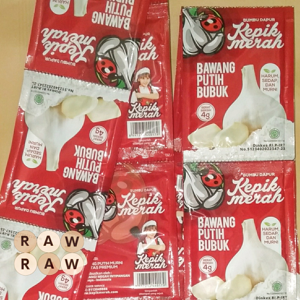 Bawang Putih Bubuk Sachet 4gr Kepik Merah