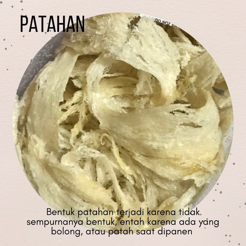 

sarang walet bersih patahan 100 gram