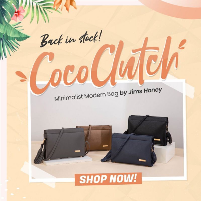 coco clutch jimshoney original tas selempang wanita murah surabaya
