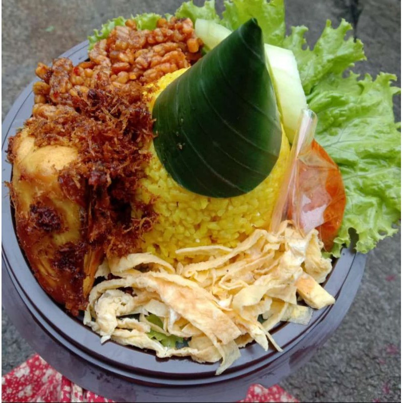 Nasi Kuning Tumpeng Mini Nasi Tumini Shopee Indonesia