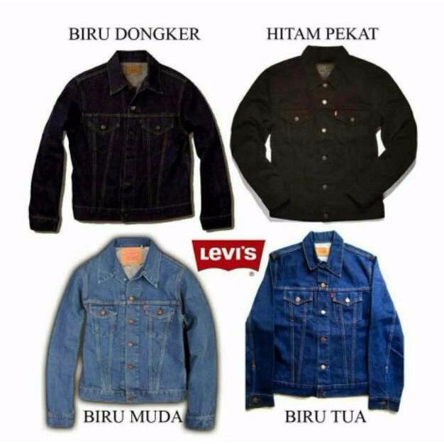 Grosir Open Jaket Bigsize Jumbo Jeans Levis Pria