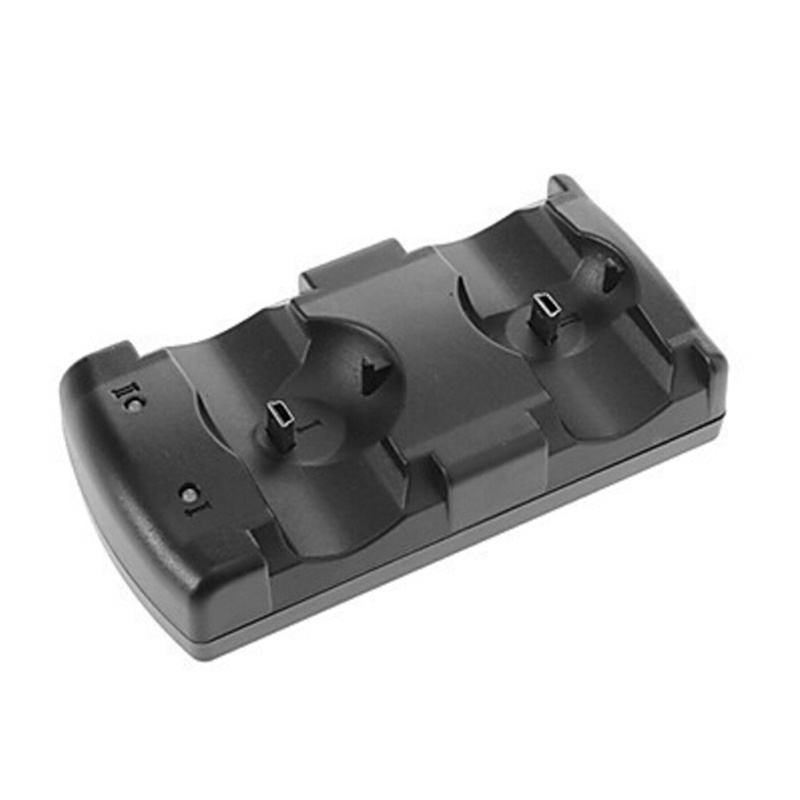 (LUCKID) Dock charging usb Warna Hitam Untuk playstation 3 ps3 move