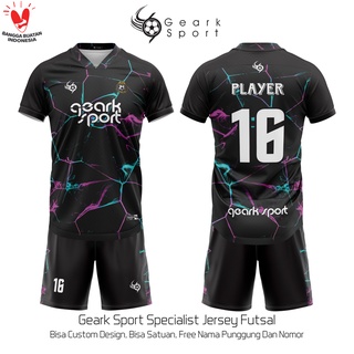 JERSEY BAJU FUTSAL / SEPAKBOLA FULL PRINTING BEBAS CUSTOM DESIGN FREE NAMA DAN NOMOR PUNGGUNG