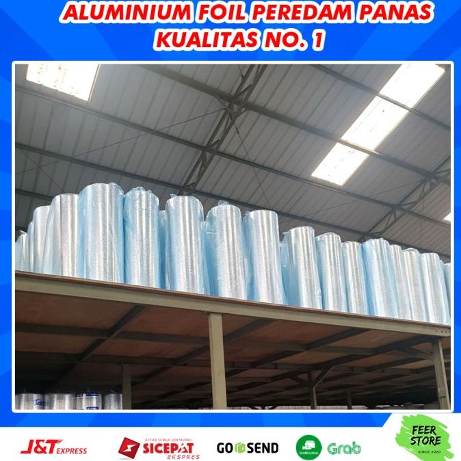 1 Roll Aluminium Foil Bubble Peredam Panas Atap Rumah Ketebalan 4 Mm