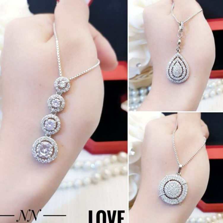 Xuping perhiasan kalung silver terlaris 2450N