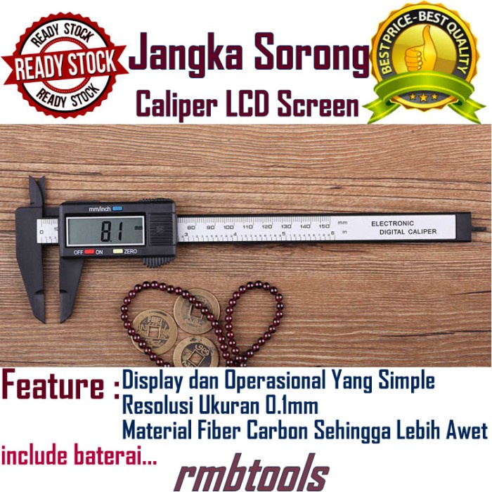 

Jangka Sorong Digital Kaliper Sigmat Vernier Caliper Lcd Screen Ruler