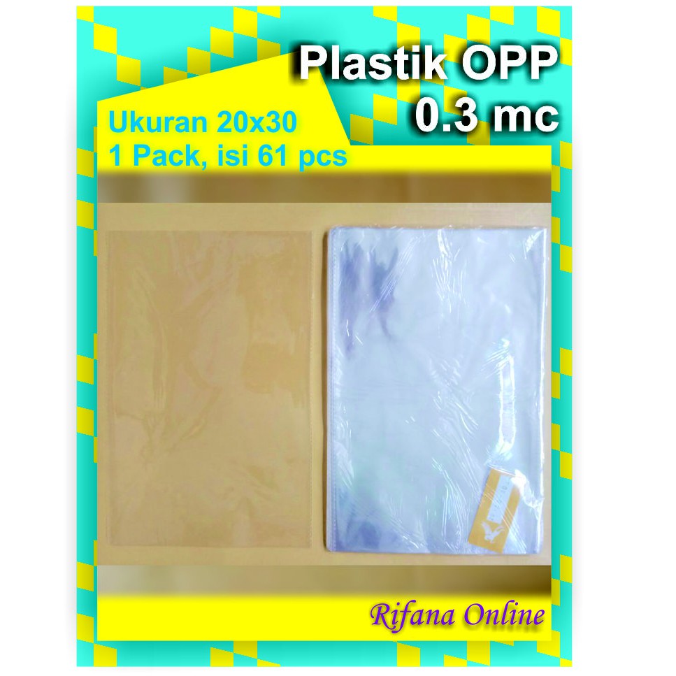 

Plastik OPP Ukuran 20 x 30 cm