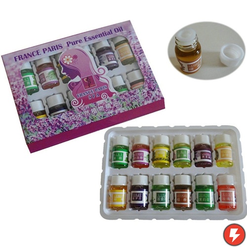 Flashmart Essential Oils Minyak Essensial  Pure Aroma Essential Fragrance 12 in 1 3ml