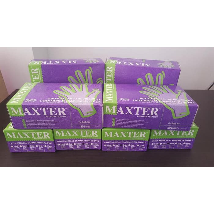 Sarung Tangan Handscun HANDSCOON MAXTER Latex 100 pcs