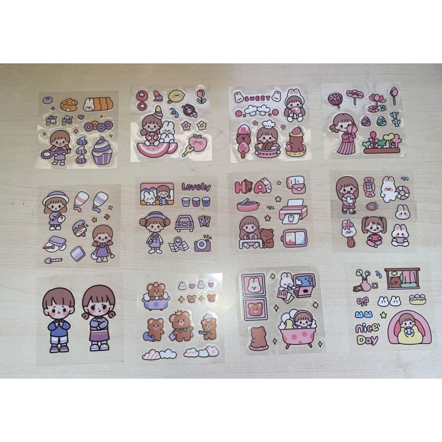 LT- [5GR] [ MURAHHH BGT ] STICKER botol minum STIKER 2D - sticker Aesthetic Hp Laptop Terbaru Termurah Lucu