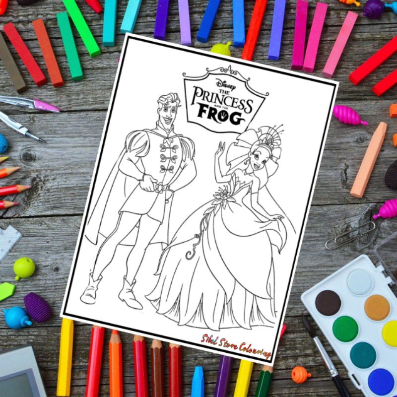 

Kertas Mewarnai Gambar Anak Tema Princess Frog / Kertas Gambar (10 Lembar Gambar)