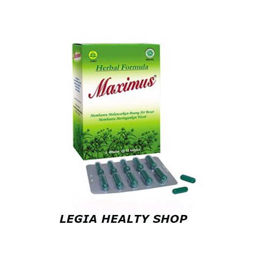 Maximus 3 Blister @10Kapsul / Obat Herbal / Dietary Herbal / Melancarkan BAB / Serat / Susah BAB