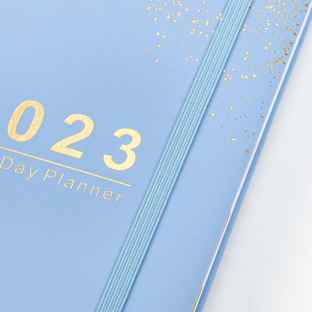 [Elegan] 2023 Notebook Portable Pria Wanita 365hari Jadwal Organizer Kantor Sekolah Perlengkapan Alat Tulis A5 Notebook