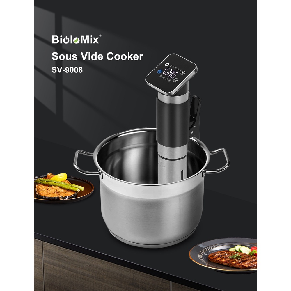 BioloMix SV-9008 Sous Vide Slow Food Cooker 1300W IPX7 Waterproof