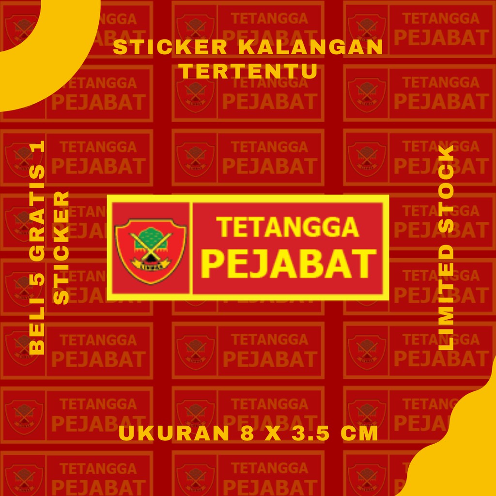 

Stiker Tetangga Pejabat Sticker Aparat Tumblr Waterproof Doff