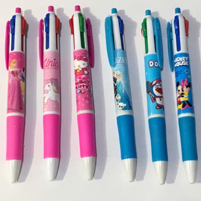  Pulpen  4 warna kartun  karakter anak Shopee Indonesia