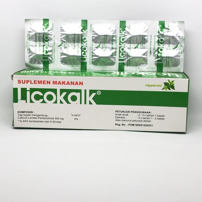 LicoKALK 1 STRIP 10 KAPLET