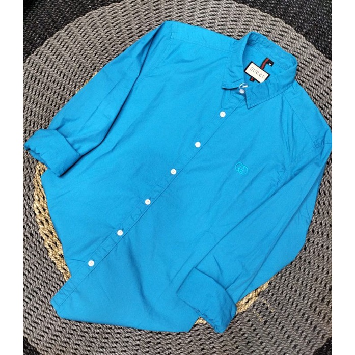 Kemeja polos GUCCI/Kemeja pria keren/Kemeja panjang pria polos/Kemeja panjang pria keren/Kemeja Polo