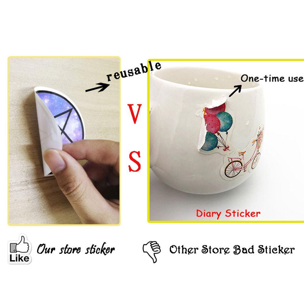 Lanfy Stiker Lampu Neon Anak Laki-Laki Perempuan Motor Koper Kartun Decals Skateboard DIY Stationery Sticker