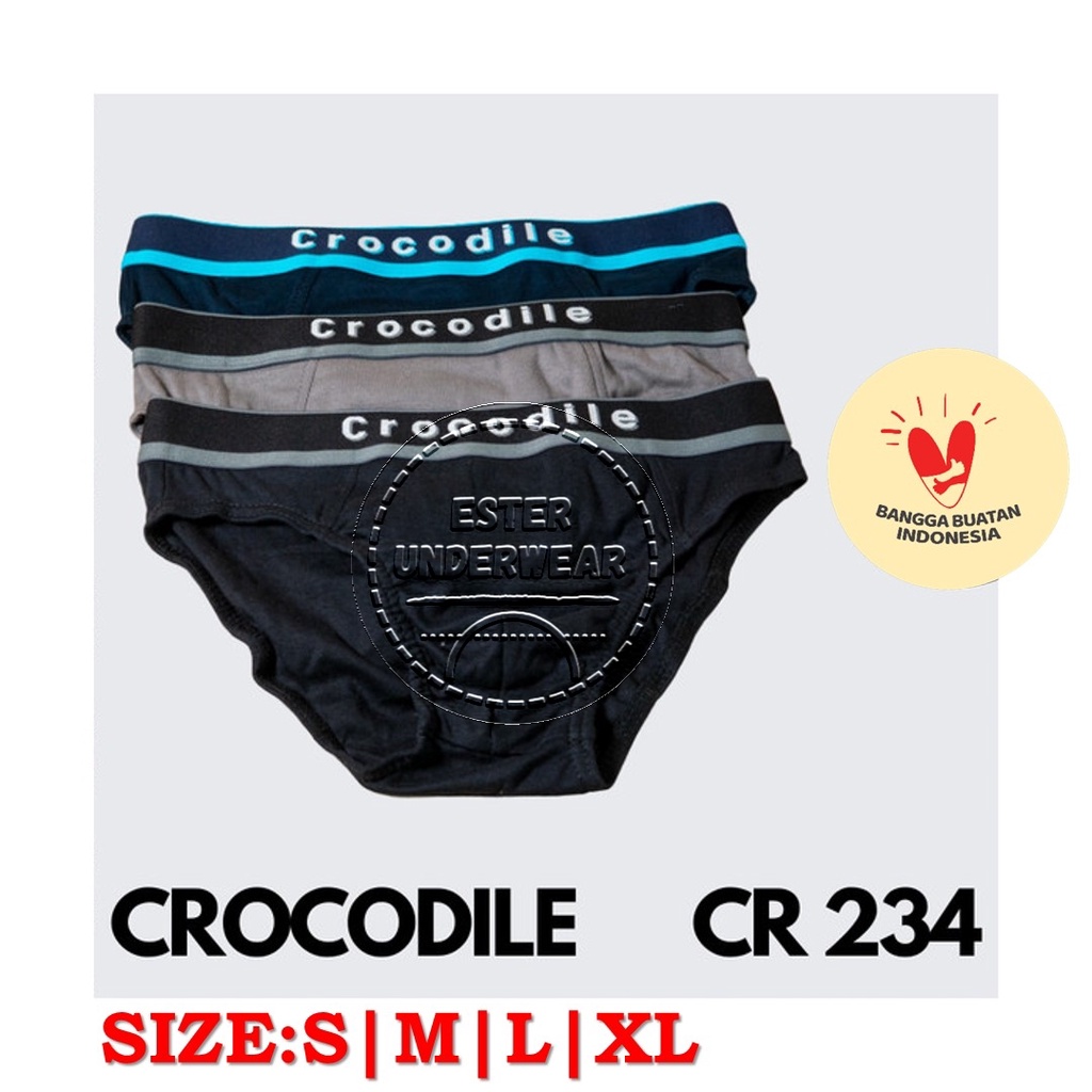 Celana Dalam Pria CROCODILE CR 234 Isi-3 Pcs/Pack