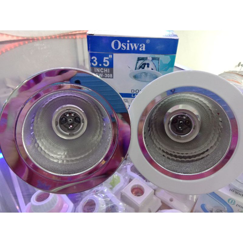 Fittingan - Downlight OSIWA 3.5 In Putih/Silver