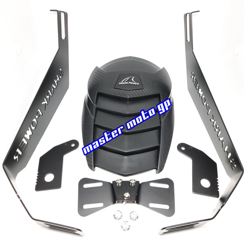 mudguard penahan lumpur shark power mudguard shark power R15 XABRE Vixion R25 byson ninja