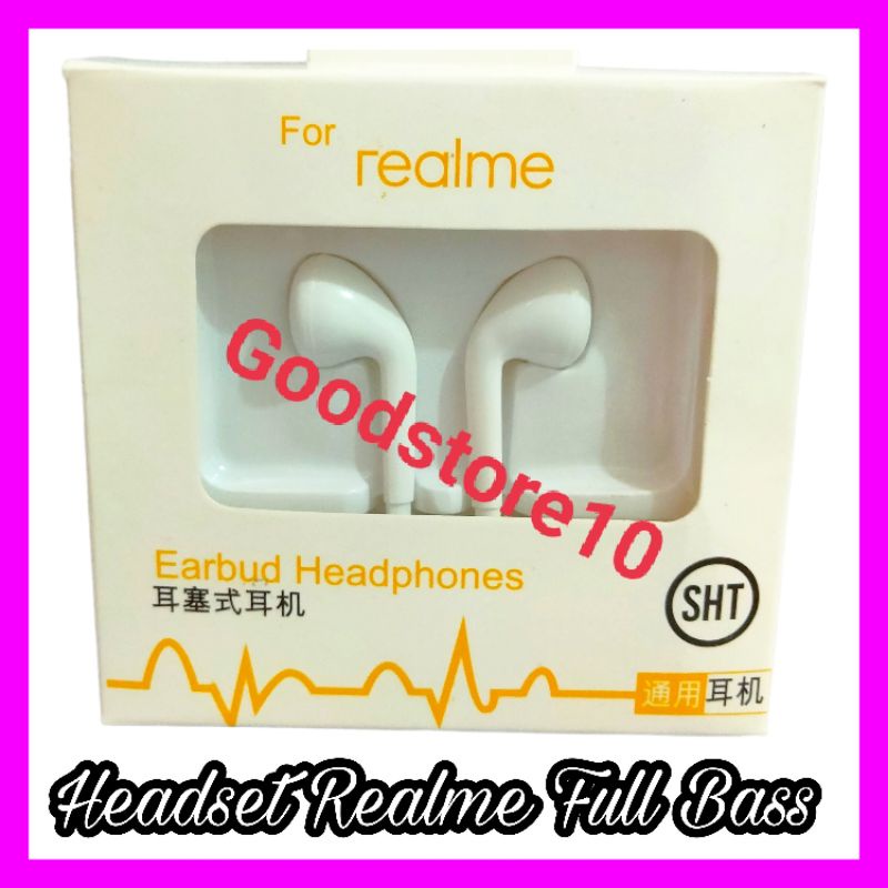 Headset HP Realme 7 Realme 7i Realme 7Pro Realme 8 Realme 8i Realme 5G Realme 8 Pro Earphone Headfre