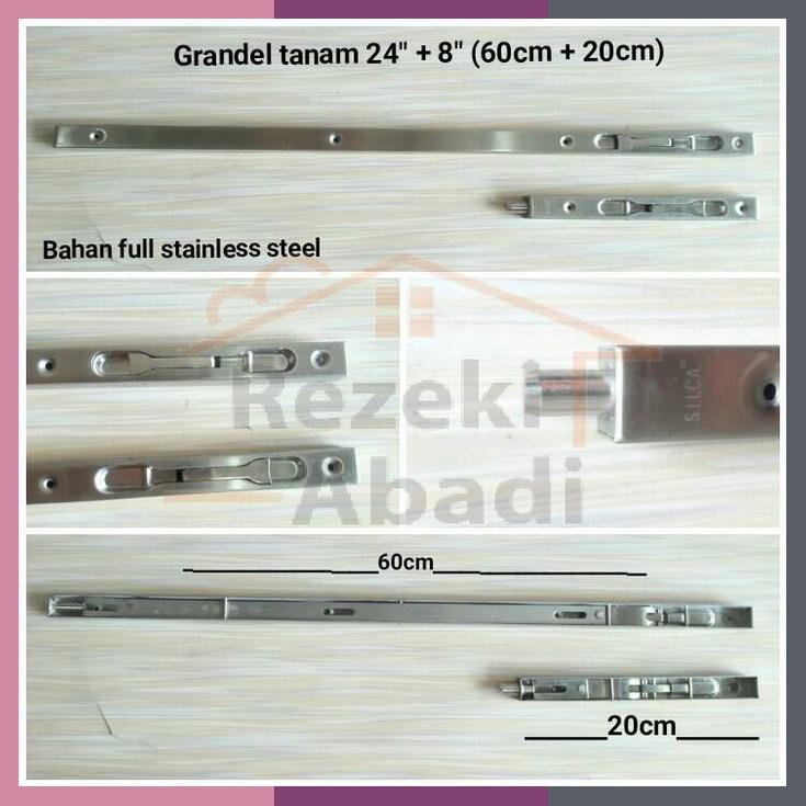 Grendel Tanam / Slot Pintu / 60Cm / Flushbolt
