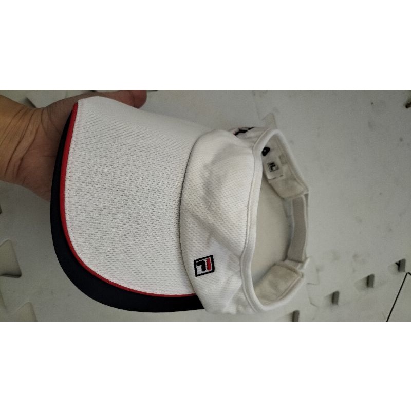fila visor hat white
