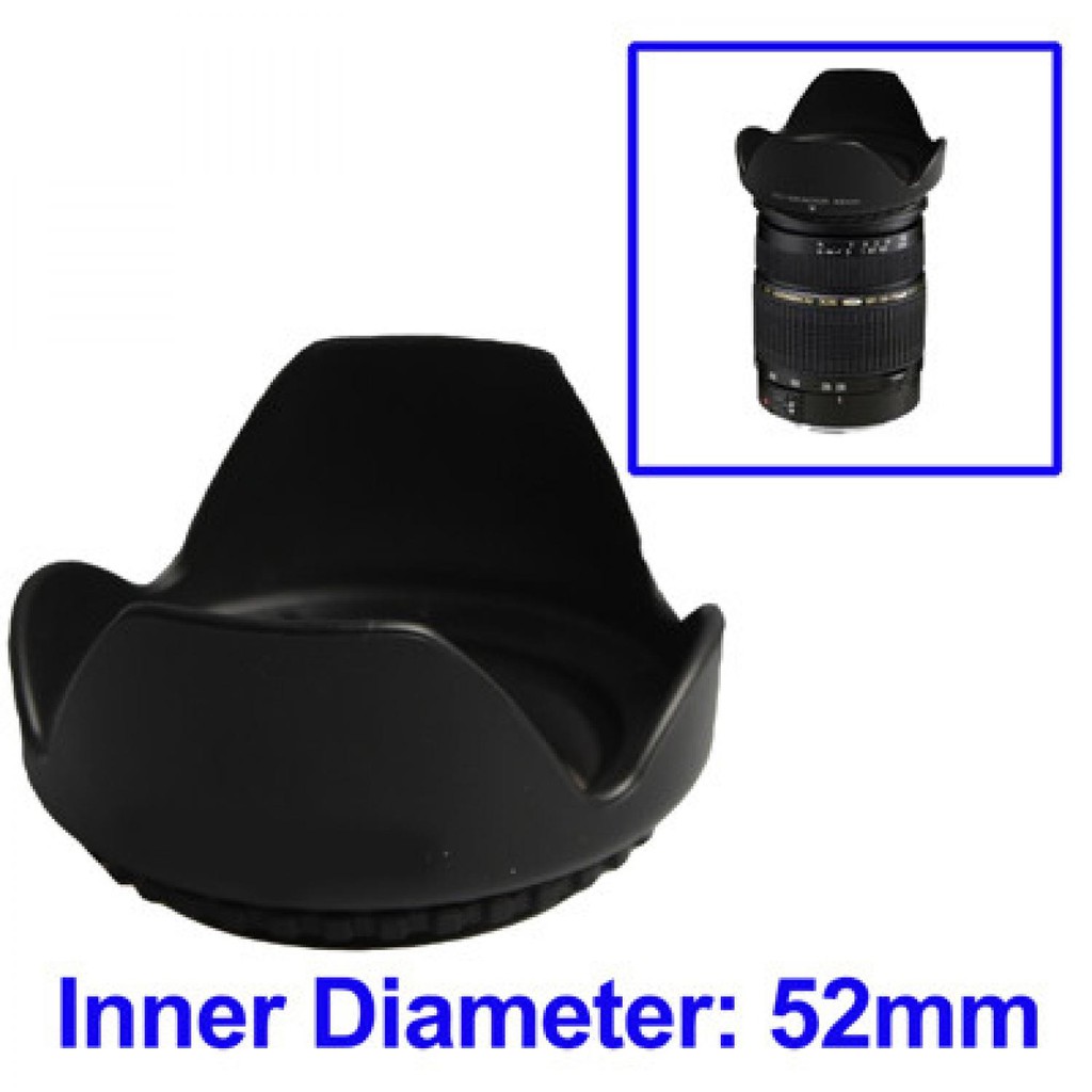 Termurah ! Lens Hood for Cameras 52mm (Screw Mount)