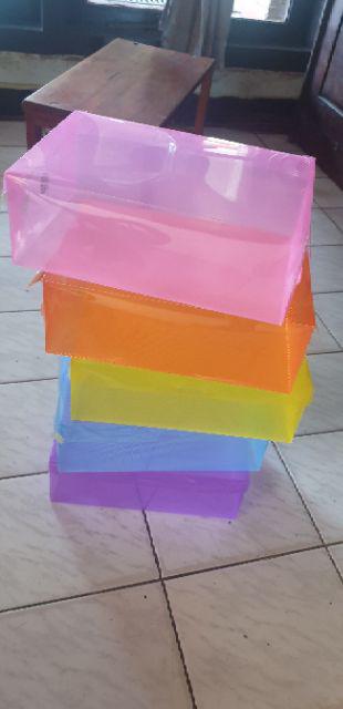 Kotak / Box Sepatu Transparan (ketebalan 0.6 Mm) - Min Order 5pcs