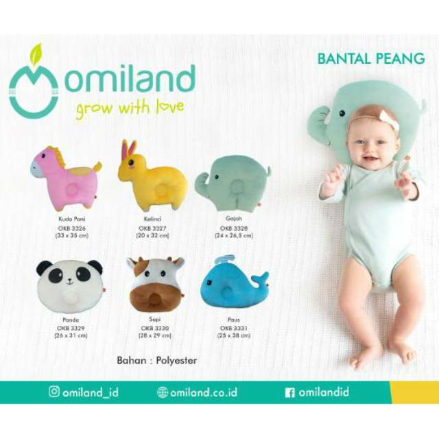 Bantal Peang Karakter Animal Omiland