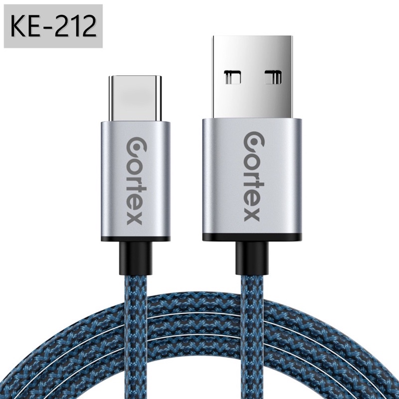 Cortex KE-212 Kabel Data Type-C To USB Cable For Tipe-C Quick Charge 3A Fast Charging 120CM 1.2M