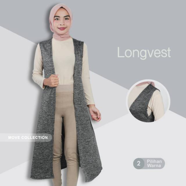 Twisty Long Vest Cardi Rompi