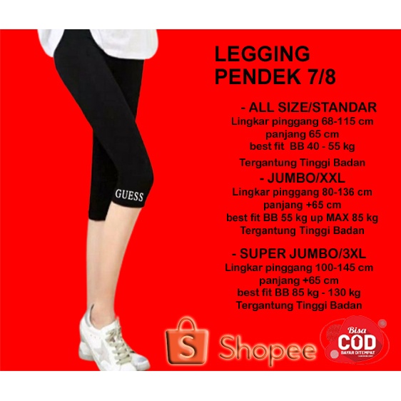 PROMO CELANA LEGGING PENDEK DEWASA CELANA LEGGING IMPORT TEBAL CELANA LEGGING PREMIUM CELANA legging