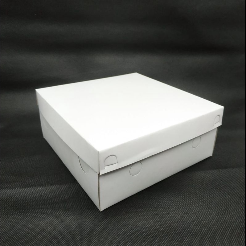 

Dus makan / dus kue / dus snack Putih Polos Slip