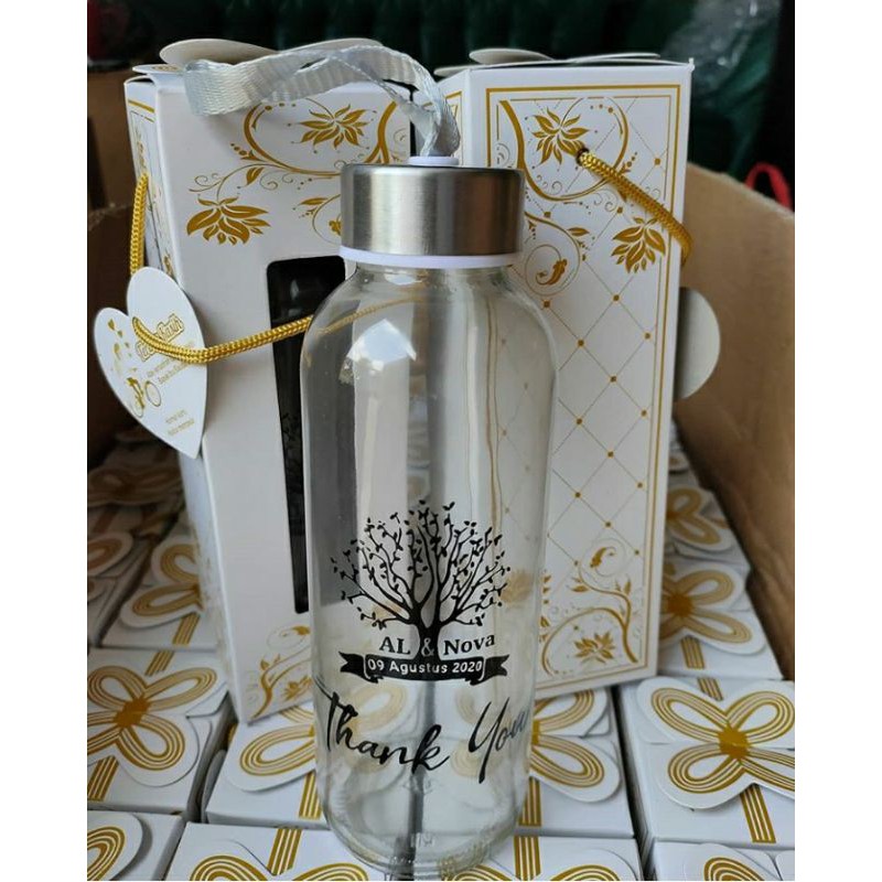  SOUVENIR  TUMBLER KACA  SABLON LOGO BOTOL KACA  SABLON CUSTOM 