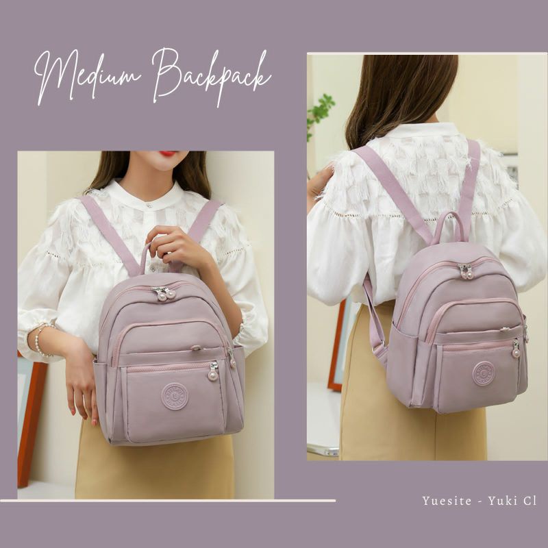 TAS RANSEL WANITA SEDANG YUESITE YUKI MEDIUM BACKPACK CYUTEBAGS