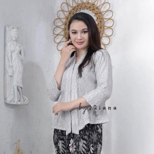 READY STOCK!!! Atasan kebaya floy brukat / kebaya kutubaru kartini jumbo